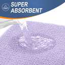 OLANLY Thick Memory Foam Bath Mat Rug 30x20, Extra Soft Absorbent Bathroom Rug, Quick Dry Bath Mats, Non-Slip, Machine Washable Carpet for Bathroom, Tub and Shower, Home Decor Accessories, Lavender