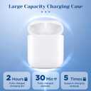 Compatible for AirPods 1st 2nd Gen Wireless Charging Case, Wireless Charging Case Replacement for Airpod 1 2 Generation with Bluetooth Pairing Sync Button