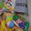 JOYIN 50 Piece Set of Kitchen Toys, Dinnerware, Dummy Fruits, Vegetables, Plastic Accessories for Children Educational Learning Toy, Role Play Gift, Easter Basket Stuffers