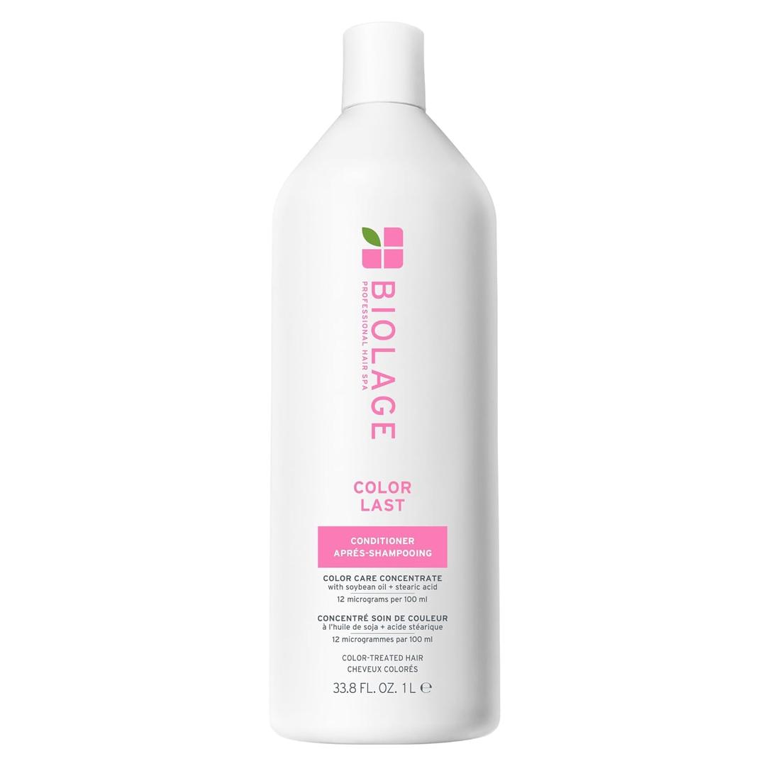 Biolage Color Last Conditioner - Protects & Preserves Color Treated Hair, Hydrates & Repairs Damaged Hair, Adds Shine, Vegan, Paraben-Free (33.8 Fl Oz (Pack of 1))