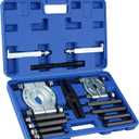 14PCS Bearing Puller Set Bearing Separator 2" and 3" Splitters for Effortless Bearings Removal Kit, Heavy Duty 5 Ton Capacity Bearing Separator(Blue)