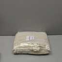 Boho Light Filtering Curtains 2 Panels 84 Inch for Living Room Bedroom, Beige Linen Texture Farmhouse Curtains with Tassels and Cotton Embroidery Vintage Rustic Western Rod Pocket