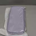 DLseego Storage Carrying Case for Nintendo Switch 2 (2025) Accessories Set, 10 Game Card Slots Cute Protective, 1PC Flower Blossom Chain, Travel-Carry, All-round Protection, Slim & Portable - Purple