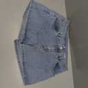 ELLEVEN Bermuda Jorts Baggy Wide Leg Knee Length Jean Shorts Elastic Waist
M