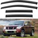 Window Visors Rain Guards Shield for 2004-2016 Nissan Armada, Out-Channel Window Vent Wind Deflectors Visors Shades for 04-16 Armada