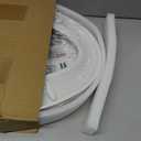 Toilet Seat Elongated with Slow Close Hinges Compatible with TOTO/Kohler/Gerber/American Standard, Universal Oval Fit, Four Bumpers Never Loosen, Two Sets Toilet Bolts and Nuts, Cotton White