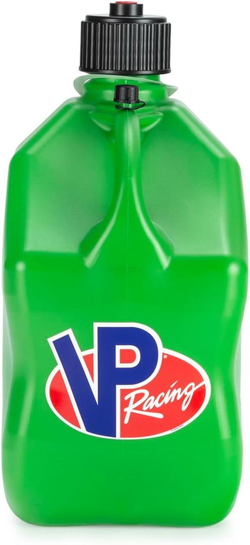 VP Racing 5.5 Gallon Square Motorsport Storage Container Green - Includes Jug Lid and Vent Cap