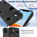 OOK Floral case for iPhone 11 Case, Cute Sunflower Floral Blooms Design Soft TPU Shockproof Protective for Women Girls Phone Cover - Black Flower