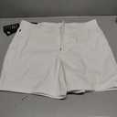 PULI Golf Shorts Men Relaxed Fit Stretch Dress Lightweight Casual Waterproof Travel Quick Dry Summer Shorts 5 Inch Inseam (White, 36)