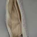 GISMTR Large Quilted Hair Tools Travel Bag, Cotton Floral Carrying Storage Bag for Hair Dryer and Attachments, Cute Portable Organizer with Handle (Pink Floral 1)