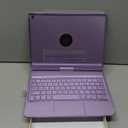 TQQ Touch for iPad 9th Generation Case with Keyboard (10.2", 2021), Multi-Touch Trackpad, 360 Rotatable Protective Cover for iPad Keyboard 9th/8th/7th Gen with Pencil Holder (Purple)