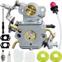 Ruixing OEM PP4218A P3314 545070601 Carburetor for Poulan Pro PR4218 PP4218 PP4218AVX PP4018 PP3516AVX P3416 PP3816 P4018 18 35cc 42cc Chainsaw Craftsman 358.350990 358.341900 358.350830 C1M-W26C