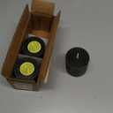 Simply Soson 3x3 inch Dark Moss Green Pillar Candles Set of 3, Rustic Texture, Unscented Green Candles, Dripless Candles, 3 inch Pillar Candles for Wedding Parties Spas Dinner Home Decoration Church