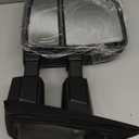 TOEMIRR Towing Mirrors fit for Ford F250 F350 F450 F550 Super Duty 2017 2018 2019 2020 Heated Power Temperature Sensor Turn Signal Auxiliary Light Manual Telescopic Black Tow Mirrors Rearview Mirrors