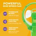 O2COOL Deluxe Handheld Battery Powered Water Misting Fan (Green)