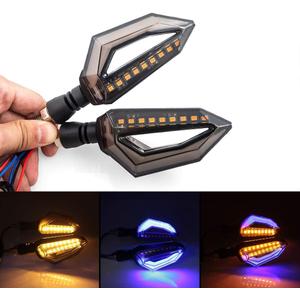 evomosa Universal 10mm Motorcycle 12 LED Turn Signal Lights Blinker Front Rear Lights Indicator