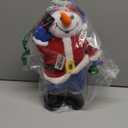 Singing Dancing Christmas Snowman Xmas Musical Plush Toy - Singing Rock Version of Santa Claus is Coming to Town, Interactive Xmas Snowman Toys, Fun Gift for Kids Adults, Holiday Decoration, 15