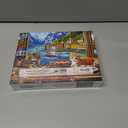 500 Piece Puzzles for Adults Clearance, Seaside Landscape Colorful Houses Window Cats Scenes Challenging Art Puzzle for Gifts Party Games Family Fun, 23" X 15" Dust Free