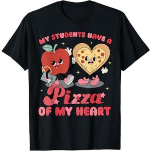 My Students Have A Pizza Of My Heart T-Shirt M My Students Have A Pizza Of My Heart T-Shirt M