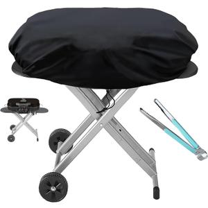 Heavy Duty Portable Grill Cover for Coleman Roadtrip 285/LX/LXX/LXE and Smoke Hollow 205 Grills, Outdoor Small Grill Cover, Grill Accessories for Coleman, Waterproof, All-Weather