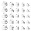 25 Pcs Stoppers for Salt and Pepper Shakers Silicone Salt and Pepper Shaker Plugs Replacement Stoppers Plugs Reusable and Soft Bottle Stopper for Bottles Home Kitchen (9.5/11.5/12.5/14.5/15.5 Mm)