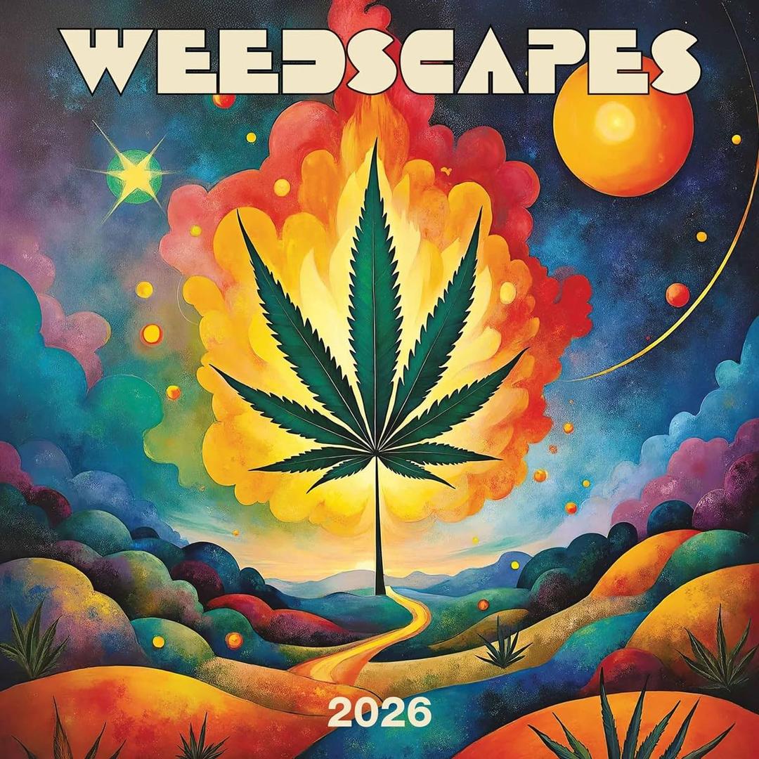 Gladstone Media, Weedscapes 2026 Square Wall Calendar