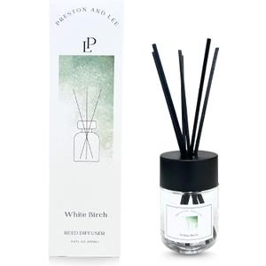 Reed Diffuser Set | 100 ml (3.4 fl oz) White Birch Scent | Reed Diffuser Set | Aromatherapy Diffusers | Reed Diffuser Oil for Home and Spa Fragrance