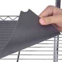 Slendor Wire Shelf Liner Value Pack of 5 Heavy Duty Waterproof Non-Adhesive Industrial Strength Plastic Mats for Tier Shelving Unit, 18 x 48 Inch Gray