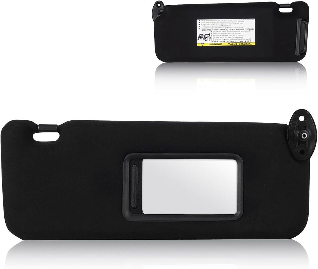Sun Visor for Scion TC 2005-2010, Right Passenger Side Black SunVisor Replacement 74320-21210-B2, Stretchable Design, Black 