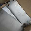 Automatic Chicken Feeder 8Lbs - Stainless Steel Poultry Feeder - Small Chicken Feeder with Lid, Wall Mount Feeder for Chickens Ducks Goose Poultry Small Animal Outdoor (Silver)