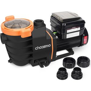 Variable Speed Pool Pump with Control Panel/APP Control Easily Operation Dual Voltage 115V/230V 5070GPH High Performance 1.5HP Powerful Self Primming Pool Pump for Inground Swimming Pools