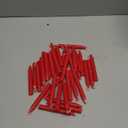 36 Pcs Pyramids Candles for Christmas Tree Chime Decorations Mini Candle Christmas Candles for Xmas Carousel, 4 Inch x 0.5 Inch Diameter(Red)