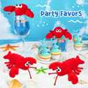 12Pack Lobster Toy Cute Plush Lobster Stuffed Animal Crab Doll for Kids, Soft Mini Plush Stuffed Lobsters Crab Hanging Ornaments for Key Purse Bag Backpack DIY Birthday Favors, 5.5x5.5 inches