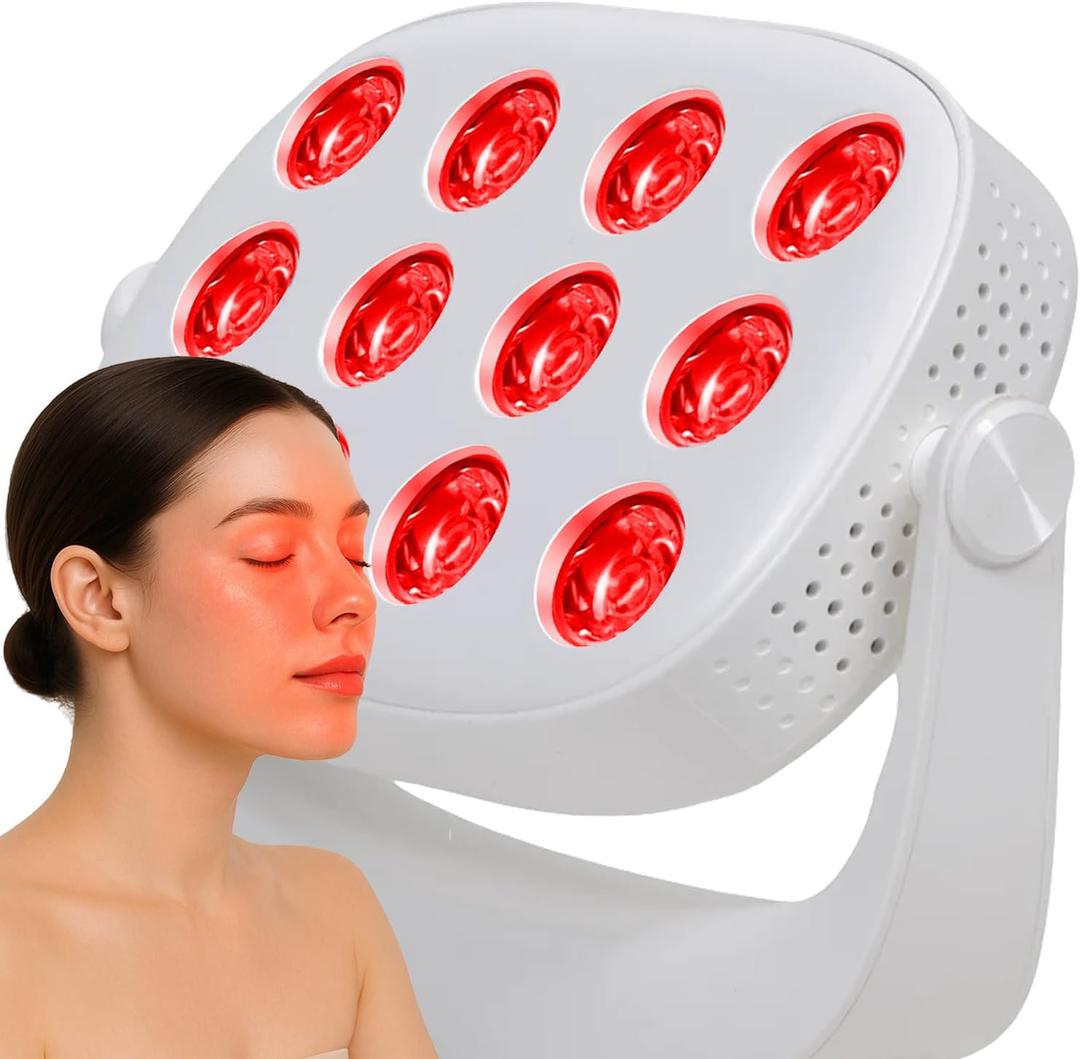 Portable Red Light Therapy Device Rechargeable LED Light Panel with 660nm & 850nm Infrared Handheld Compact Design for Home & Travel