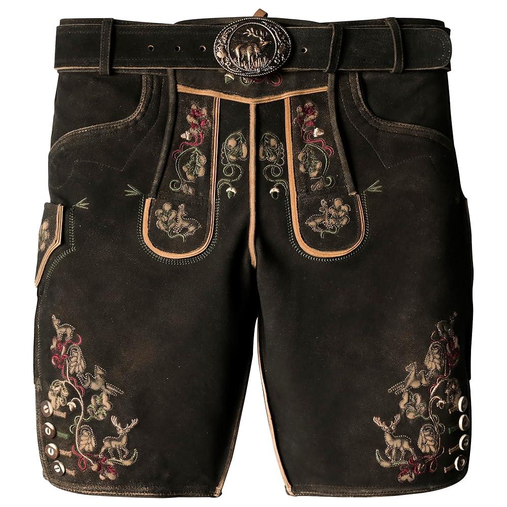 Authentic Lederhosen Men Shorts - Oktoberfest Outfits Men- German Lederhosen Mens - Genuine leather Size 42
