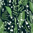 Simon&Siff Vintage Floral Wallpaper Peel and Stick Wallpaper Green Leaf Lily of The Valley Botanical Wallpaper Self Adhesive Removable Contact Paper for Renter Friendly 236" X 17.3"