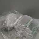 Sanwuta 10 Pcs Hard Zipper Case Clear Hard Pouches Plastic Zipper Pencil Box Toy Storage Bins Portable Plastic Container for Travel Toiletry Office Cosmetic Block Puzzle Organizer(S,Clear)