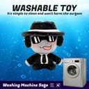 Forsaken Black Plush Toy Soft Black Character Plush Stuffed Animal, Cute Forsaken Game Collectible Plushie Gift for Kids and Gamers