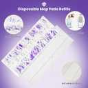 40 Pack Disposable Refill Pads for Power Mop Multi-Surface and for PowerMop Wood Mop, Repalcement Spray Mopping Pads for All Safe Floors