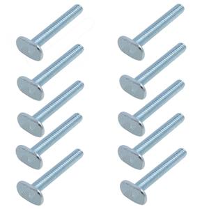 T Slot Bolts 1/4 "-20T Track Bolts T Bolt T-Slot Hardware T-Track Fittings for Woodworking fixtures and fixtures 10PCS