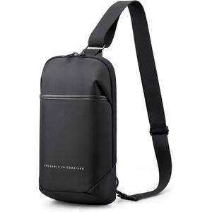 Kingsons Small Crossbody Bag Sling Bag for Men Women Waterproof Chest Pack with Anti Theft Pocket, Casual Daily Daypack Shoulder Bag for Running Travel Cycling Hiking