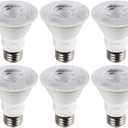 KOR (Pack of 6) LED PAR20 Light Bulbs, 8W (Replaces 50W 50PAR20), E26 Base, Waterproof Indoor/Outdoor Use, UL & Energy Star (5000K Day-Light)