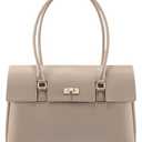 LOVEVOOK Laptop Bag for Women Work Tote 15.6 Inch Briefcase Messenger Bag Waterproof Business Office Professional Large Capacity Handbag Shoulder Bag,Apricot