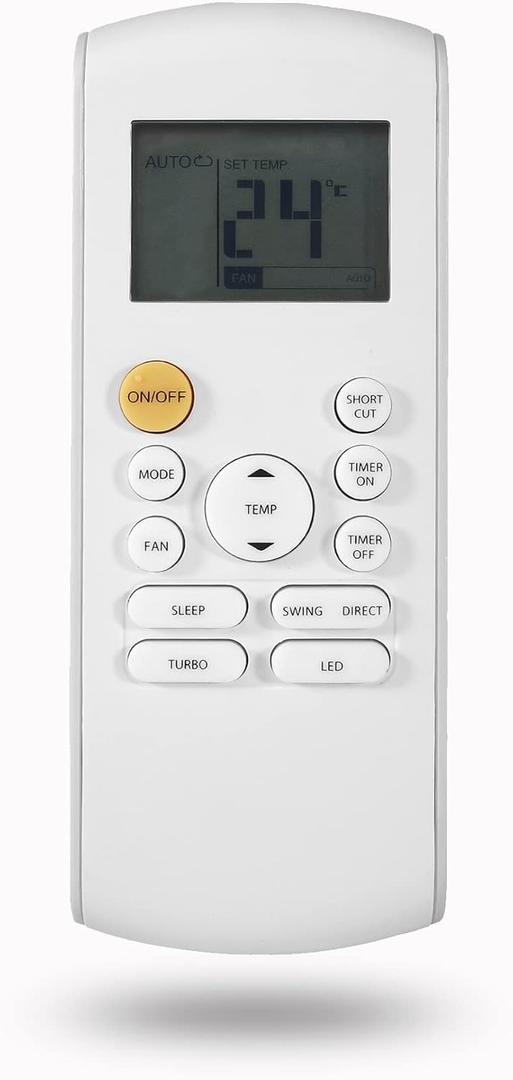 Replacement Remote Control for Midea MRCOOL FRIMEC Klimaire AC Air Conditioner RG57A6/BGEFU1 RG57E1/BGEU1 RG52A2/BGEFU1 RG57F3(B)/BGEFU1 RG57H3(B)/BGCEFU1-M RG57E1/BGEU1 RG57H3/BGEFU1 RG57B1/BGE