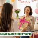 Kikcoin Mom Birthday Gifts - Bamboo Cutting Boards for Kitchen, Mothers Day Cutting Board Gift from Daughter Son, Thanksgiving Christmas Gifts for New Mom, Large Cutting Board 13.8" X 9.8"