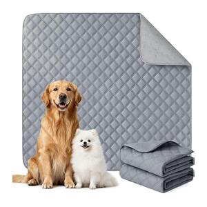 Eterish Reusable Washable Pee Pads for Dogs Extra Large 48'' x 60'' 2 Pack, Absorbent Pet Puppy Dog Training Pads Non-Slip, Waterproof Whelping Potty Pads for Dogs Leak-Proof