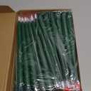 Macarrie 24 Packs Flameless Taper Candles Battery Operated Fake 11 Inch Long Candlelight LED Flameless Candlesticks Flickering Tapered for Spring Summer Wedding(Green)