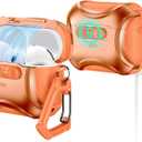 ESR for AirPods Pro 3 Case (2025), Compatible with Airpods Pro 3rd Generation Case (USB-C Cable), Effortless MagSafe, Drop-Proof Lock, Easy Open, Cyber Series, Orange