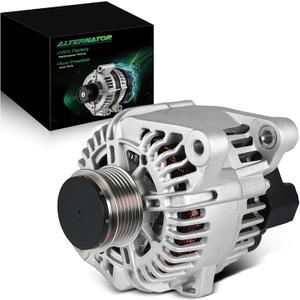 Alternator for:-Kia Optima 2006-2010 Rondo 2007-2010 Forte 2010-2013, for:-Hyundai Sonata 2006-2010, 2.0L 2.4L L4 12V 110Amp 6-Grooves, OE# 37300-25201, 373002G100, 11189N