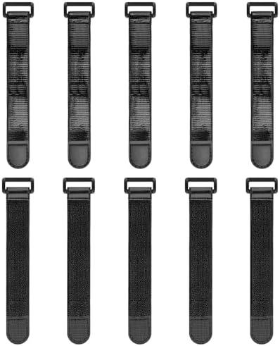 Trilancer Elastic Cinch Straps with Anti-Slip Strips, 6’’ x 1’’ (10 Pack) Heavy Duty Multipurpose Hook and Loop Straps for Extension Cords, Cables, Ropes,Hoses, Bike,Pant Garters,Garage and Workshop Trilancer Elastic Cinch Straps with Anti-Slip Strips, 6’’ x 1’’ (10 Pack) Heavy Duty Multipurpose Hook and Loop Straps for Extension Cords, Cables, Ropes,Hoses, Bike,Pant Garters,Garage and Workshop